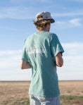 Dirty Marsh- CENTER CONSOLE TEE | SEAFOAM