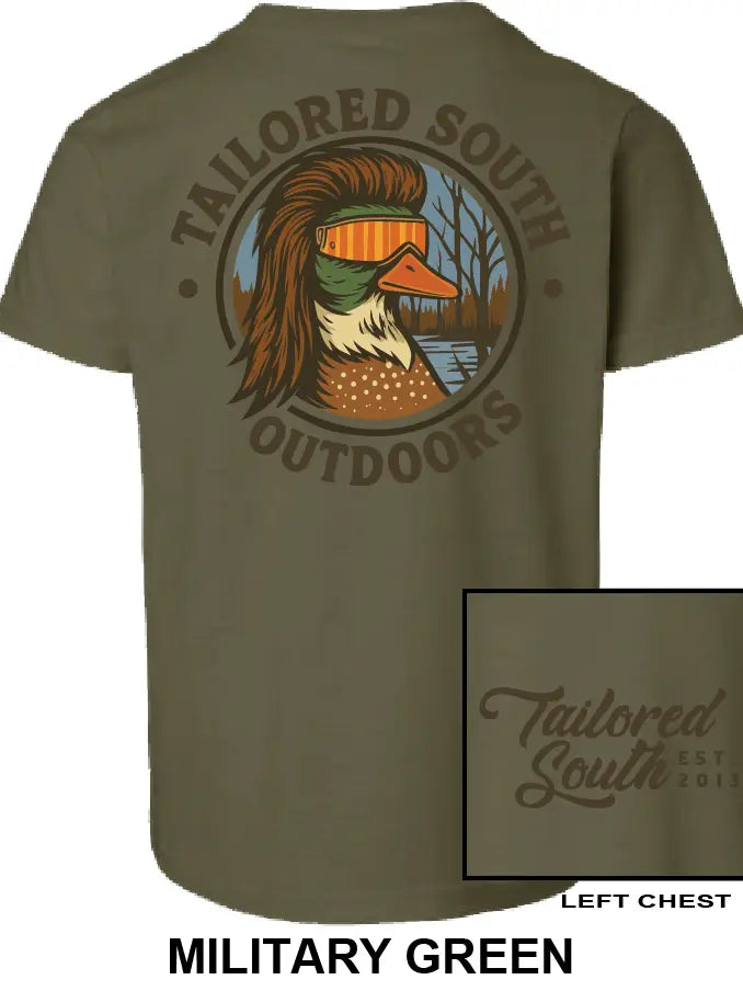 TS025Y - Youth Mallard Mullet - Military Green