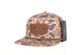 American Flyway Waterfowl- AF Waterfowl Leather Patch Pale Khaki & Brown 7 Panel Hat (Copy)