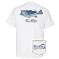 Coosa Cotton- Short Sleeve Pocket Tee | Largemouth Design | White