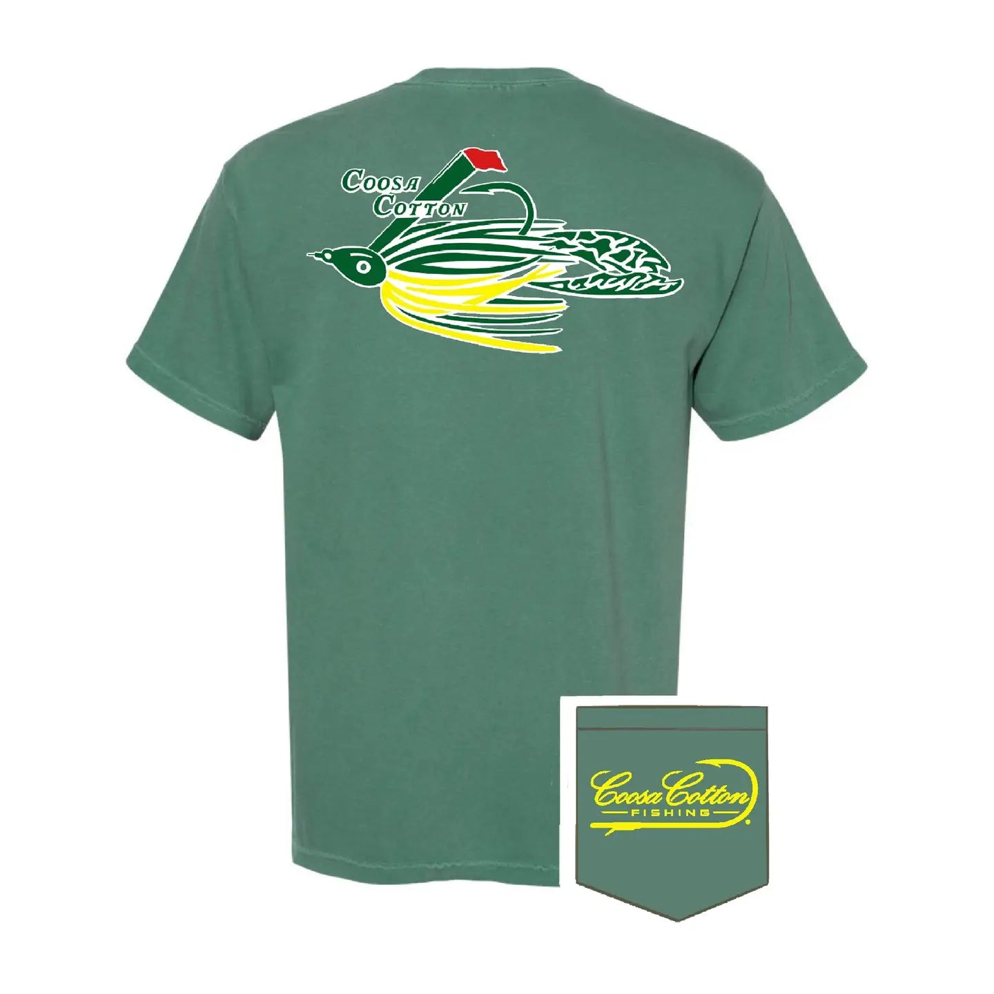 Coosa Cotton- Short Sleeve Pocket Tee | Spring Classic | Light Green