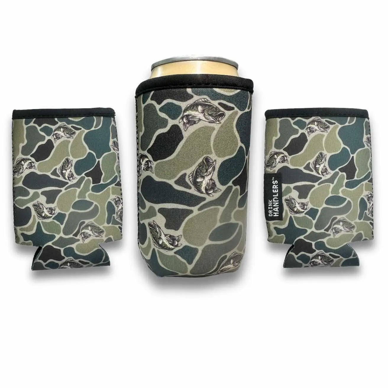 12oz Regular Can Sleeve Fish Camo