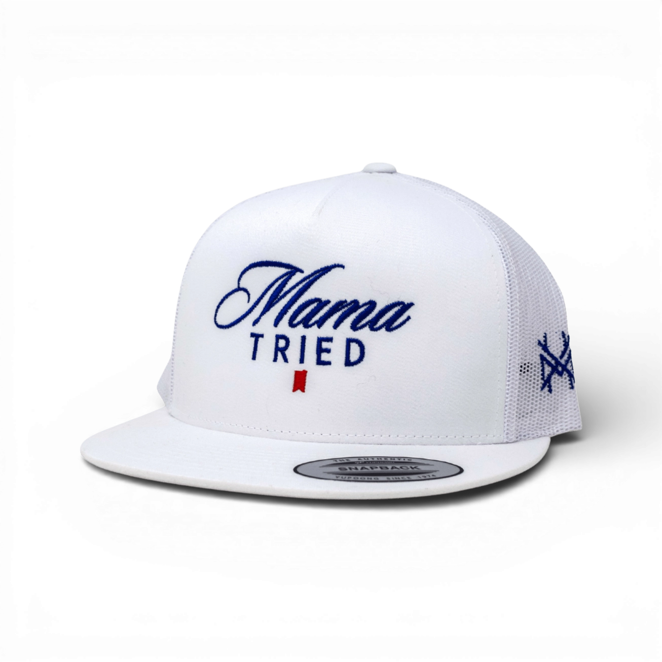 The Mad Hatter Co. - Mama Tried Ultra Trucker Hat- White