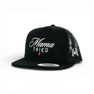 The Mad Hatter Co. - Mama Tried Ultra Trucker Hat- Black