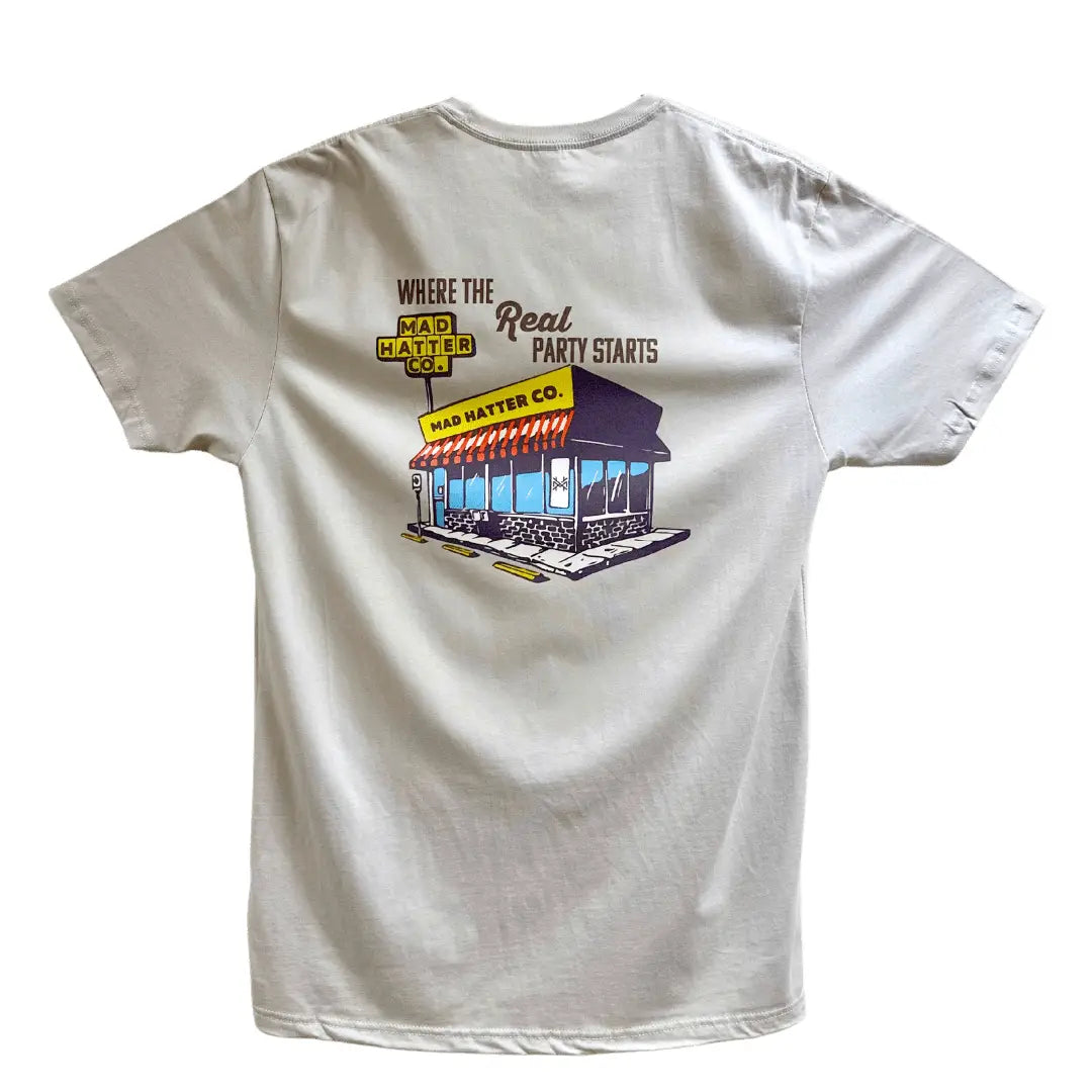 The Mad Hatter Co. - Where the Real Party Starts T-Shirt