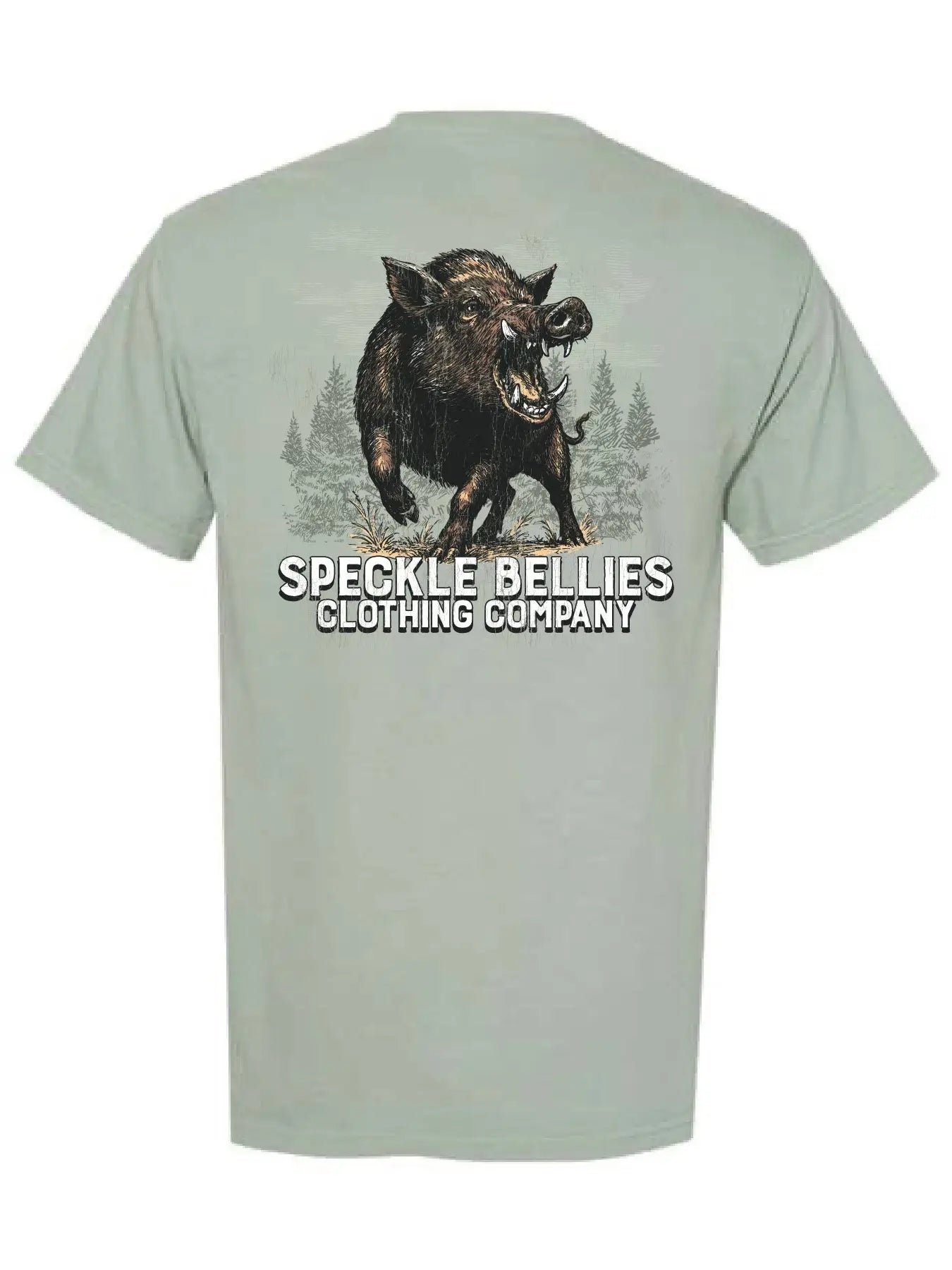 Speckle Bellies- Hog Wild Pocket Tee
