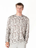 Simply Southern- Men's Long Sleeve Camo Tee-Gray Camo
